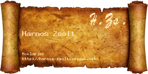 Harnos Zsolt névjegykártya